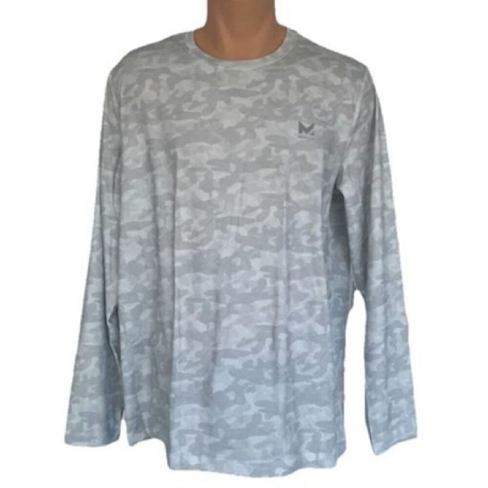 Mission S/M,  M/L Unisex UPF 50 camo shirt gray